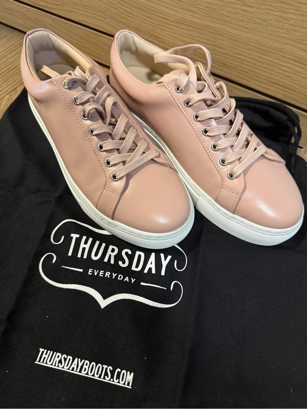 Thursday Boots Everyday Women's Pale Pink Leather Sneakers